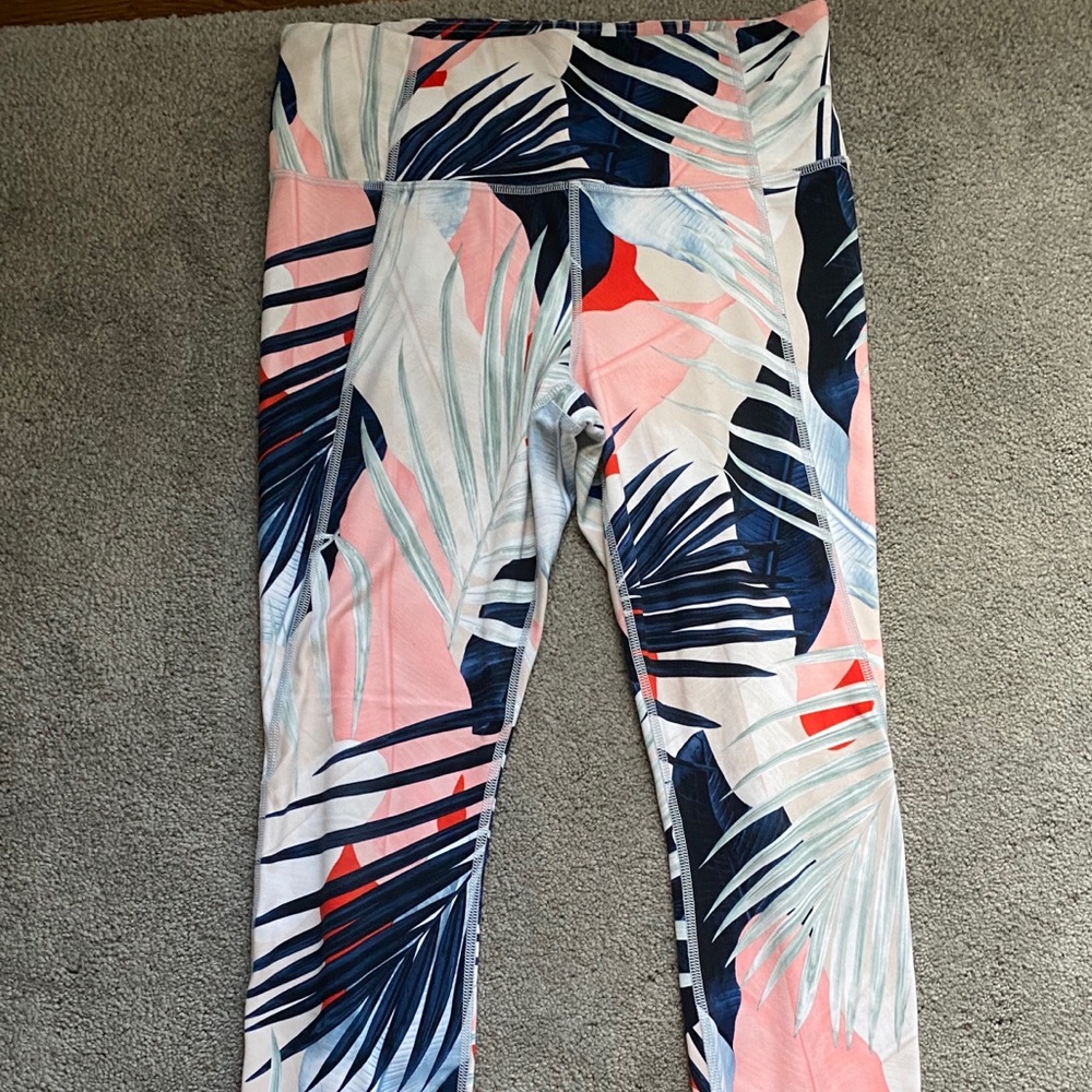 Tropical Print Athleta Leggings